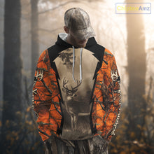 Load image into Gallery viewer, Orange Camouflage Deer Hunting Shirts, Hunting Clothes for Men, Deer Hunting Gifts NBT227