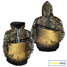 Load image into Gallery viewer, Whitetail Deer Hunting Custom Name Camouflage Shirt, Best for Hunting Season NBT286