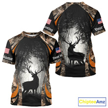 Load image into Gallery viewer, Deer Hunting Fall Forest Camo 3D All Over Printed Shirts, Deer Hunting Season NBT233