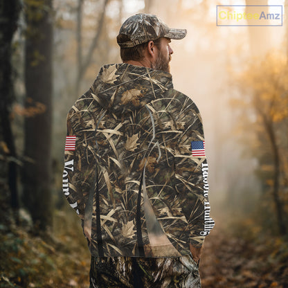 Custom Beagle Dog Rabbit Hunting US Flag Camo Shirts, Rabbit Hunting Gifts for Men NBT234