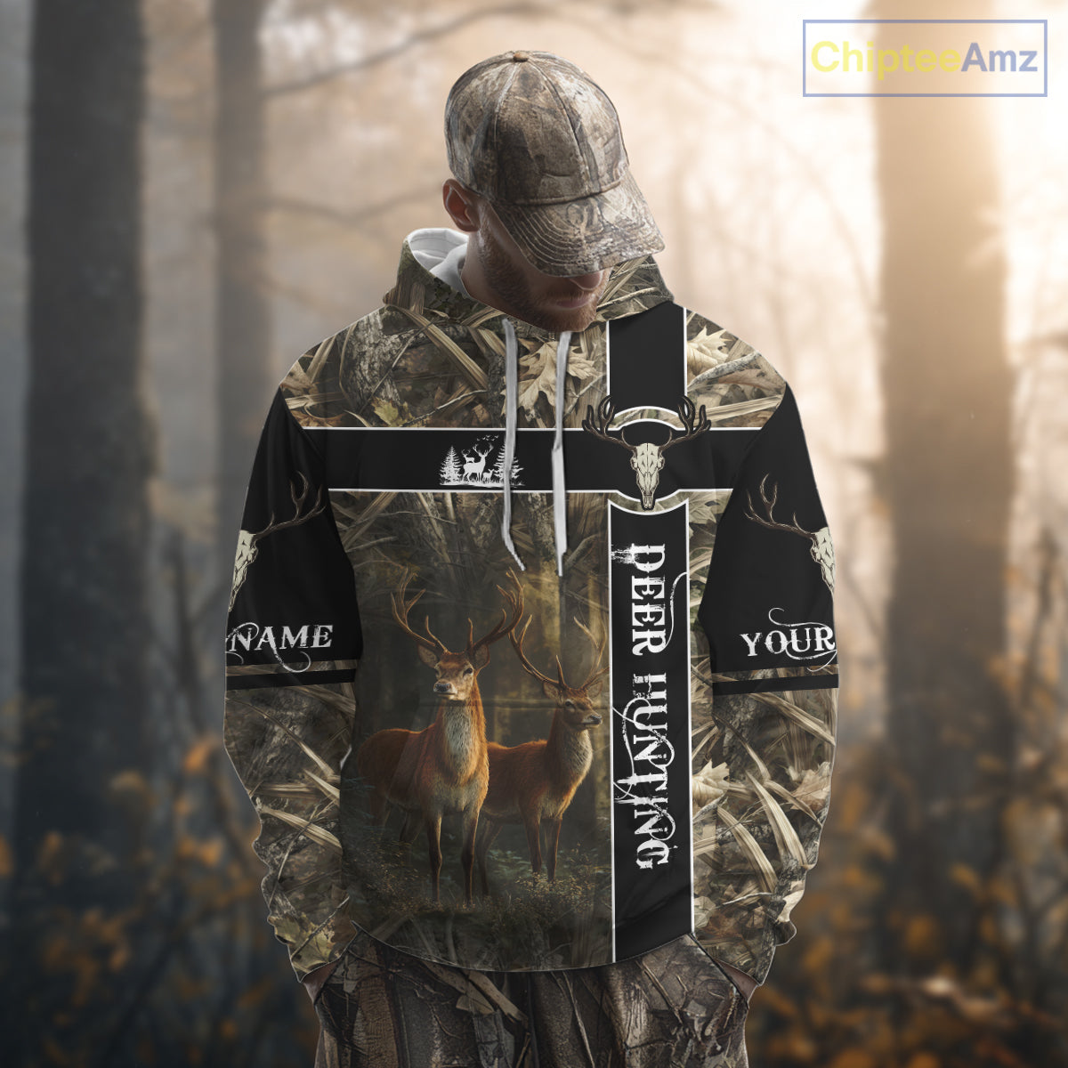 Best Camouflage Deer Hunting Shirt for Hunter, Deer Hunting Crew Shirt, Hunting Gifts NBT53
