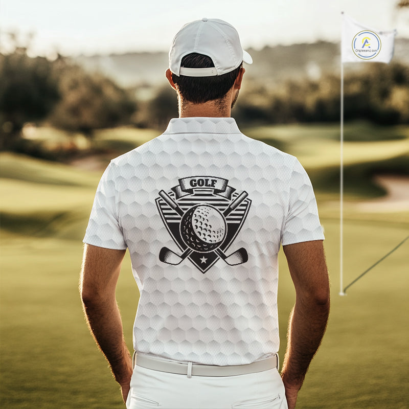 Funny Skull Mens Golf Polo Shirts Golf Camo Pattern Custom Name Skull Golf  Shirt, Golf Attire NBT555