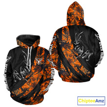 Load image into Gallery viewer, Personalized Deer Hunting Shirt with Antler 3D All Over Print Orange Camo Hunting Clothes NBT271