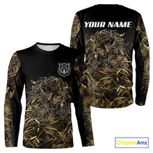 Load image into Gallery viewer, Wild Boar Hunting Camouflage 3D Custom Name Shirts, Custom Boar Hunting Gifts NBT207