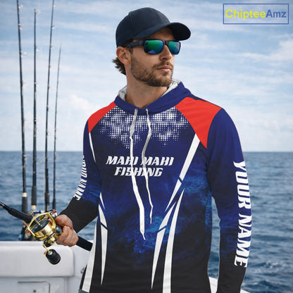Personalized Mahi Mahi Fishing Hood UV Protection Saltwater Fishing Shirts NBT373