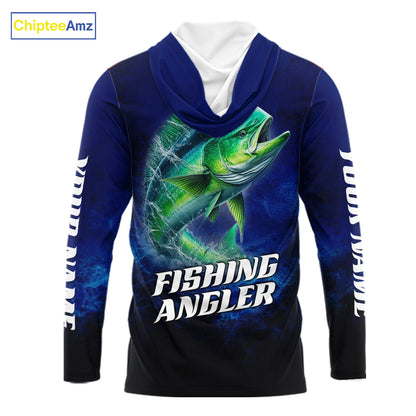 Personalized Mahi Mahi Fishing Hood UV Protection Saltwater Fishing Shirts NBT373