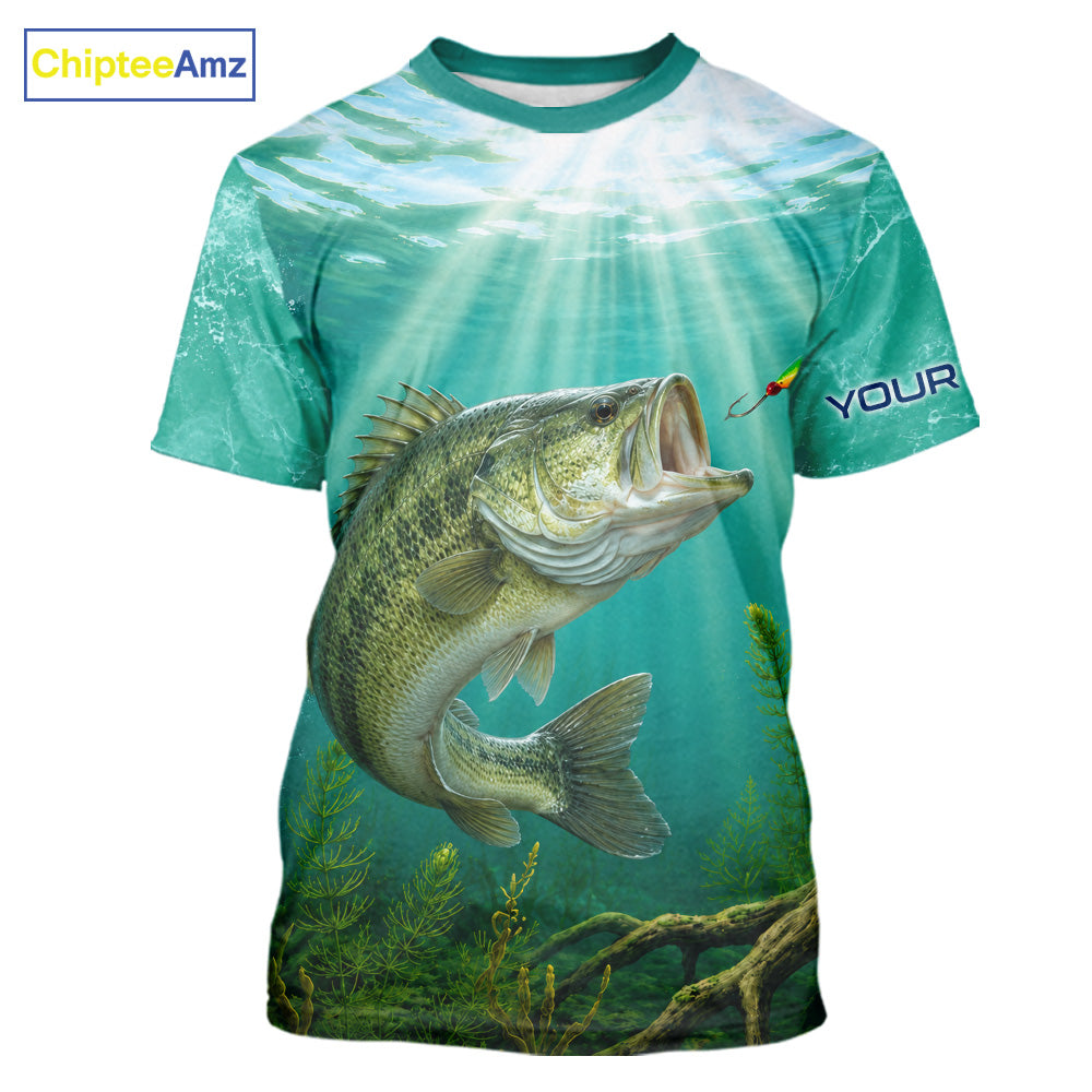 Custom Largemouth Bass Fishing Jerseys, Bass Tournament Fishing T-Shirts For Team NBT861
