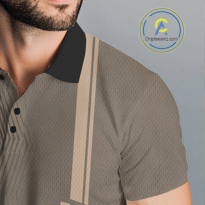 Personalized Funny Brown Raccoon Custom Name Polo Golf Shirt For Mens, Golfer Gifts NBT888