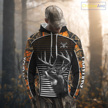 Load image into Gallery viewer, Custom Whitetail Deer Hunting Orange Camouflage 3D Printed Shirts, Hunting Gifts NBT226