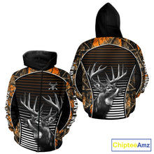 Load image into Gallery viewer, Custom Whitetail Deer Hunting Orange Camouflage 3D Printed Shirts, Hunting Gifts NBT226