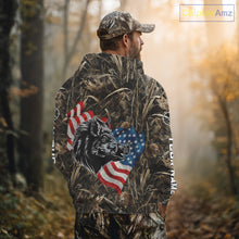 Load image into Gallery viewer, Custom Wild Boar Hunting Camo Full Printing US Flag Shirts Boar Hunting Gifts for Hunters NBT257