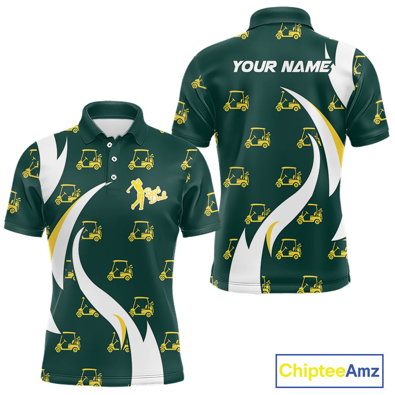 Custom Best Dad Golf Polo Shirt, Fathers Day Gift For Dad Papa, Golf Outfit, Men Polo Shirt NBT711