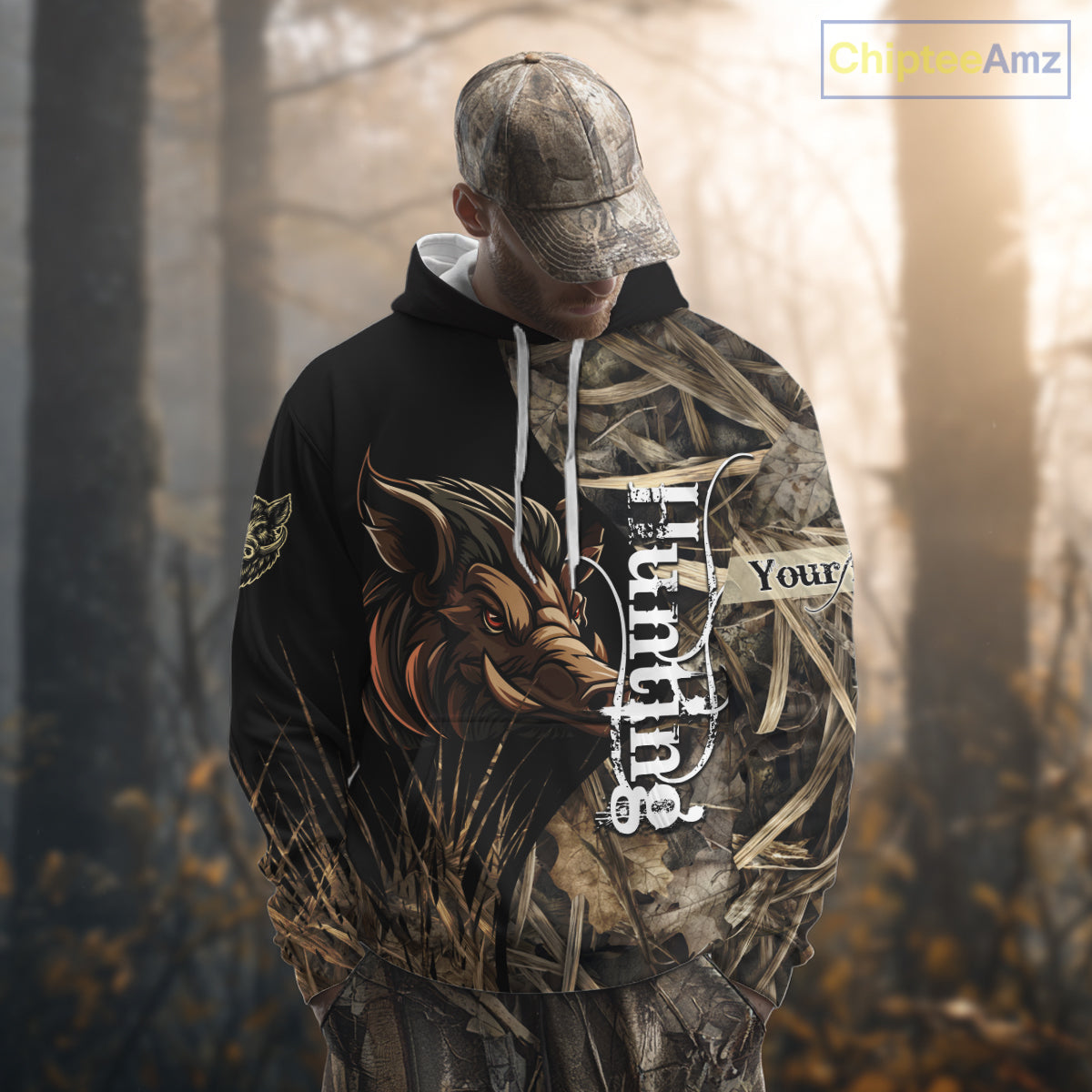 Beautiful Wild Boar Hunting Grass Camo Shirts for Hunters, Boar Hunting Clothing, Hunting Gifts NBT209