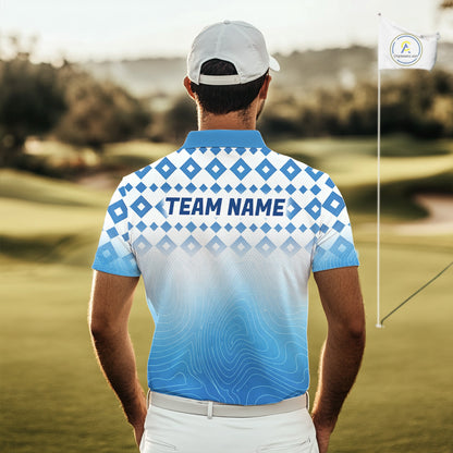 Personalized Green Golf Polos Shirts For Men Custom Golf Ball Men Golf Tops NBT535