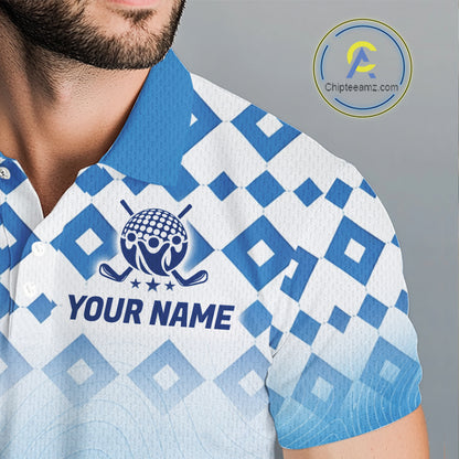 Personalized Green Golf Polos Shirts For Men Custom Golf Ball Men Golf Tops NBT535