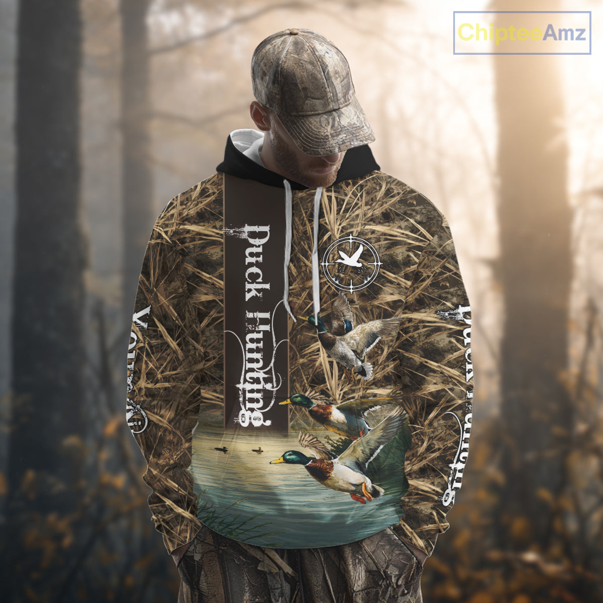 Best Duck Hunting Camouflage Custom Name 3D Shirts, Personalized Duck Hunting Gifts NBT113