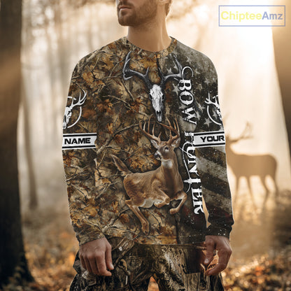 Best Deer Hunting American Flag Custom Camo Shirts for Deer Season, Hunting Shirts for Men NBT89