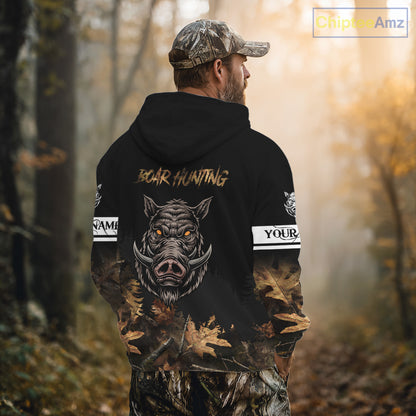 Custom Wild Hog Hunting Camo 3D All Over Printing Shirts for Men, Boar Hunting Gifts NBT123
