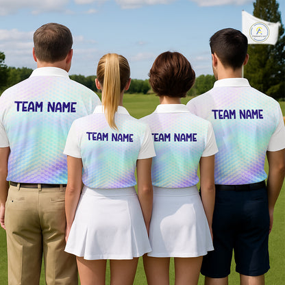 Hologram Mens Polo Golf  Shirts Custom Name Golf Shirt For Men, Golf Team Clothes NBT506