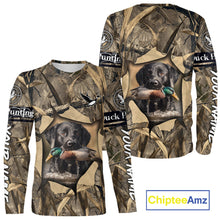 Load image into Gallery viewer, Mallard Duck Hunting Black Labrador Retriever Camo 3D Shirts, Duck Hunting Gifts NBT193
