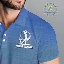 Load image into Gallery viewer, Best Dad By Par Golf Polo Shirt, Golf Shirt For Dad,  Father's Day Gift, Funny Father's Day Shirt NBT612