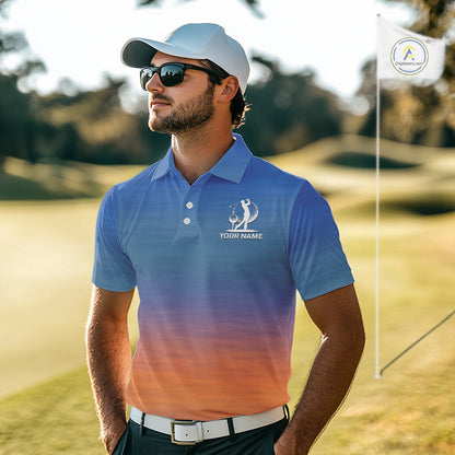 Best Dad By Par Golf Polo Shirt, Golf Shirt For Dad,  Father's Day Gift, Funny Father's Day Shirt NBT612