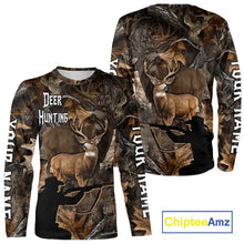 Load image into Gallery viewer, Whitetail Deer Hunting Brown Camo with Hunter 3D Print Custom Name Shirts, Hunting Gift NBT269
