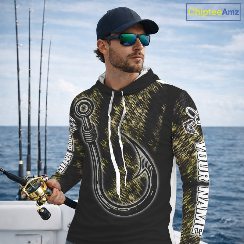 Custom Fish Hooks Bass Fishing Tournament Shirts Long Sleeve, Bass Fishing Shirts NBT454