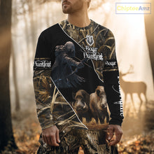 Load image into Gallery viewer, Wild Boar Bow Hunting Grim Reaper Camouflage 3D Shirts, Custom Boar Shirt NBT202