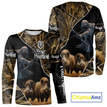 Load image into Gallery viewer, Wild Boar Bow Hunting Grim Reaper Camouflage 3D Shirts, Custom Boar Shirt NBT202