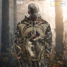 Load image into Gallery viewer, Mallard Duck Hunting German Wirehaired Pointer Dog Camouflage Shirts for Hunters NBT211