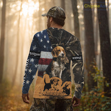 Load image into Gallery viewer, Custom Rabbit Hunting Camo US Flag 3D Shirts for Hunters, Rabbit Hunting Clothing NBT214
