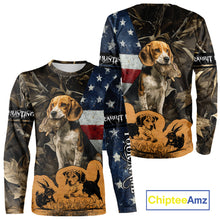 Load image into Gallery viewer, Custom Rabbit Hunting Camo US Flag 3D Shirts for Hunters, Rabbit Hunting Clothing NBT214