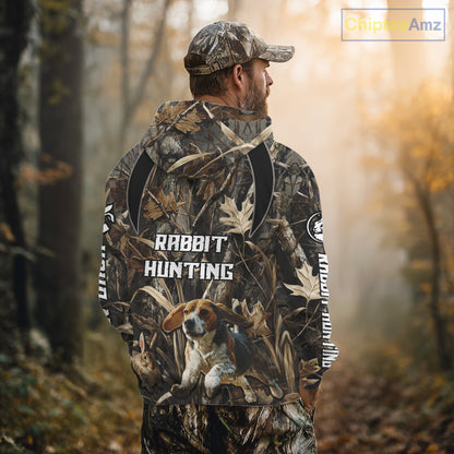 Custom Rabbit Hunting Beagle Dog 3D All Over Printed Shirts, Rabbit Hunting Clothes for Men NBT340