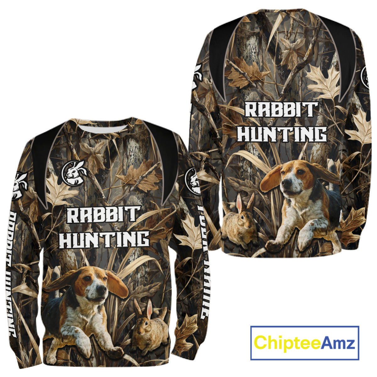 Custom Rabbit Hunting Beagle Dog 3D All Over Printed Shirts, Rabbit Hunting Clothes for Men NBT340