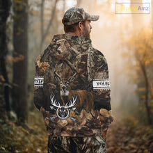 Load image into Gallery viewer, Deer Hunting Custom Name Camouflage Hunting Clothing, Deer Hunting Shirt, Hunting Gifts NBT289