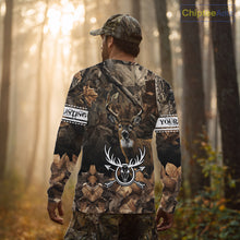 Load image into Gallery viewer, Deer Hunting Custom Name Camouflage Hunting Clothing, Deer Hunting Shirt, Hunting Gifts NBT289