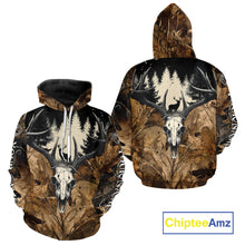 Load image into Gallery viewer, Personalized Deer Hunting Camo with Deer Skull 3D Printing Shirts Hunting Gift for Hunter NBT290
