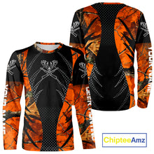 Load image into Gallery viewer, Personalized Deer Hunting Orange Camo 3D Printed Shirts, Hunting Gift Ideas for Hunter NBT237