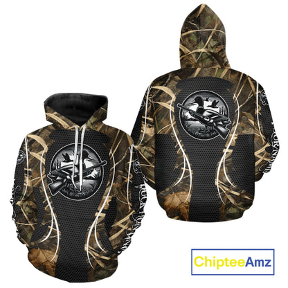 Personalized Duck Hunting Waterfowl Camouflage All Over Printing Shirts, Duck Hunting Clothing NBT240