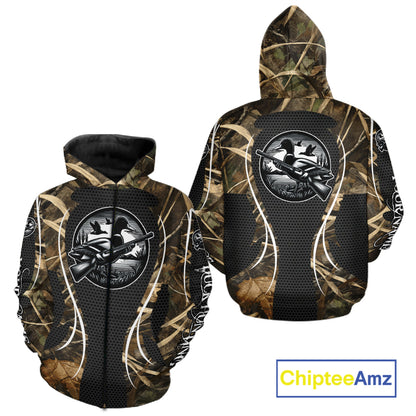Personalized Duck Hunting Waterfowl Camouflage All Over Printing Shirts, Duck Hunting Clothing NBT240