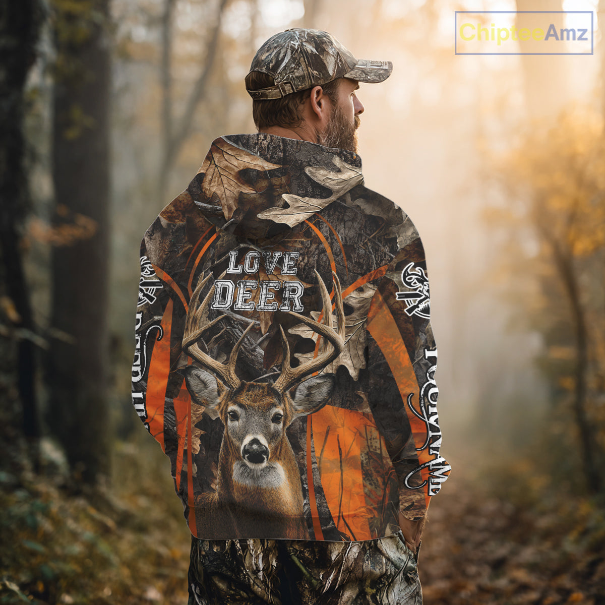 Custom Camo 3D Whitetail Deer Hunting Shirt Best Hunting Clothes For Deer Season NBT243