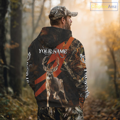 Best Custom Camouflage Whitetail Deer Hunting Shirt All-Over Print 3D For Deer Hunters NBT255