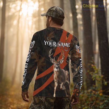 Best Custom Camouflage Whitetail Deer Hunting Shirt All-Over Print 3D For Deer Hunters NBT255