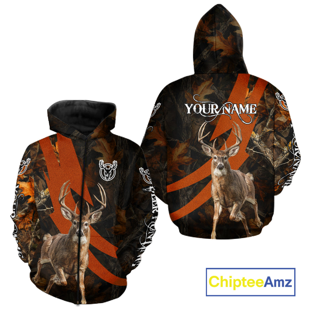 Best Custom Camouflage Whitetail Deer Hunting Shirt All-Over Print 3D For Deer Hunters NBT255