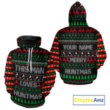 Load image into Gallery viewer, Deer Hunting Funny Ugly Christmas Sweatshirt Full Print Shirts Christmas Pattern, Christmas Gift NBT301