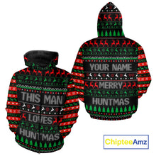 Load image into Gallery viewer, Deer Hunting Funny Ugly Christmas Sweatshirt Full Print Shirts Christmas Pattern, Christmas Gift NBT301