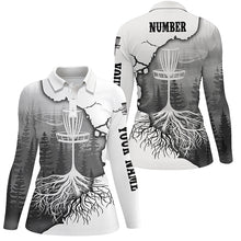 Load image into Gallery viewer, Black Forest Womens Disc Golf Polo Shirt Customized Disc Golf Tops For Women Disc Golf Basket LDT1033