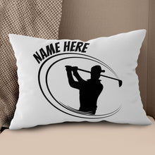 Load image into Gallery viewer, Black And White Custom Golf Pillow Personalized Golf Gifts For Golfer LDT1219