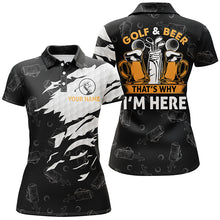 Load image into Gallery viewer, Golf And Beer That&#39;s Why I&#39;m Here Women Polo Shirt Custom Beer Golf Shirt For Women Golf Gift LDT0195